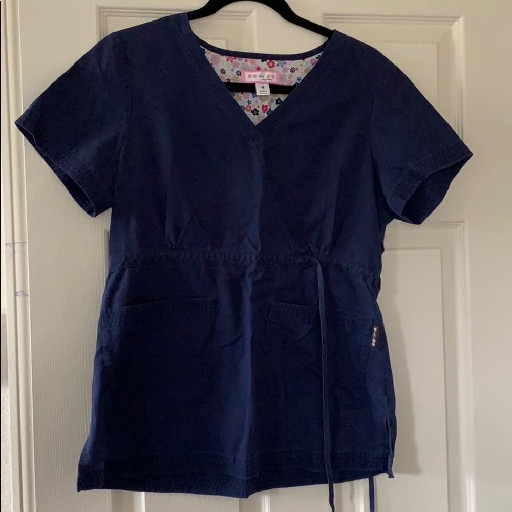 Koi scrub top